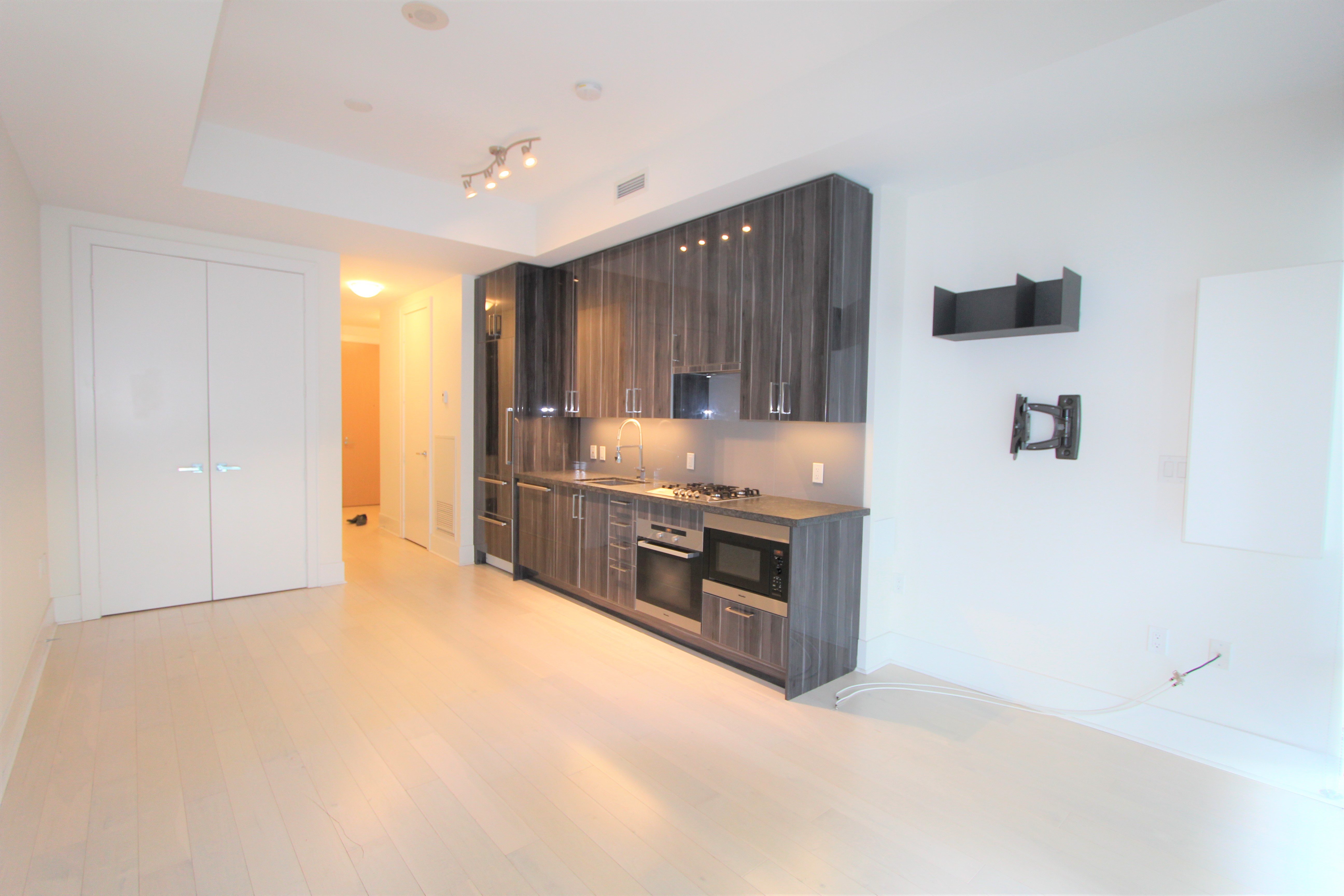 Kitchen with upgraded cabinetry and Miele appliances