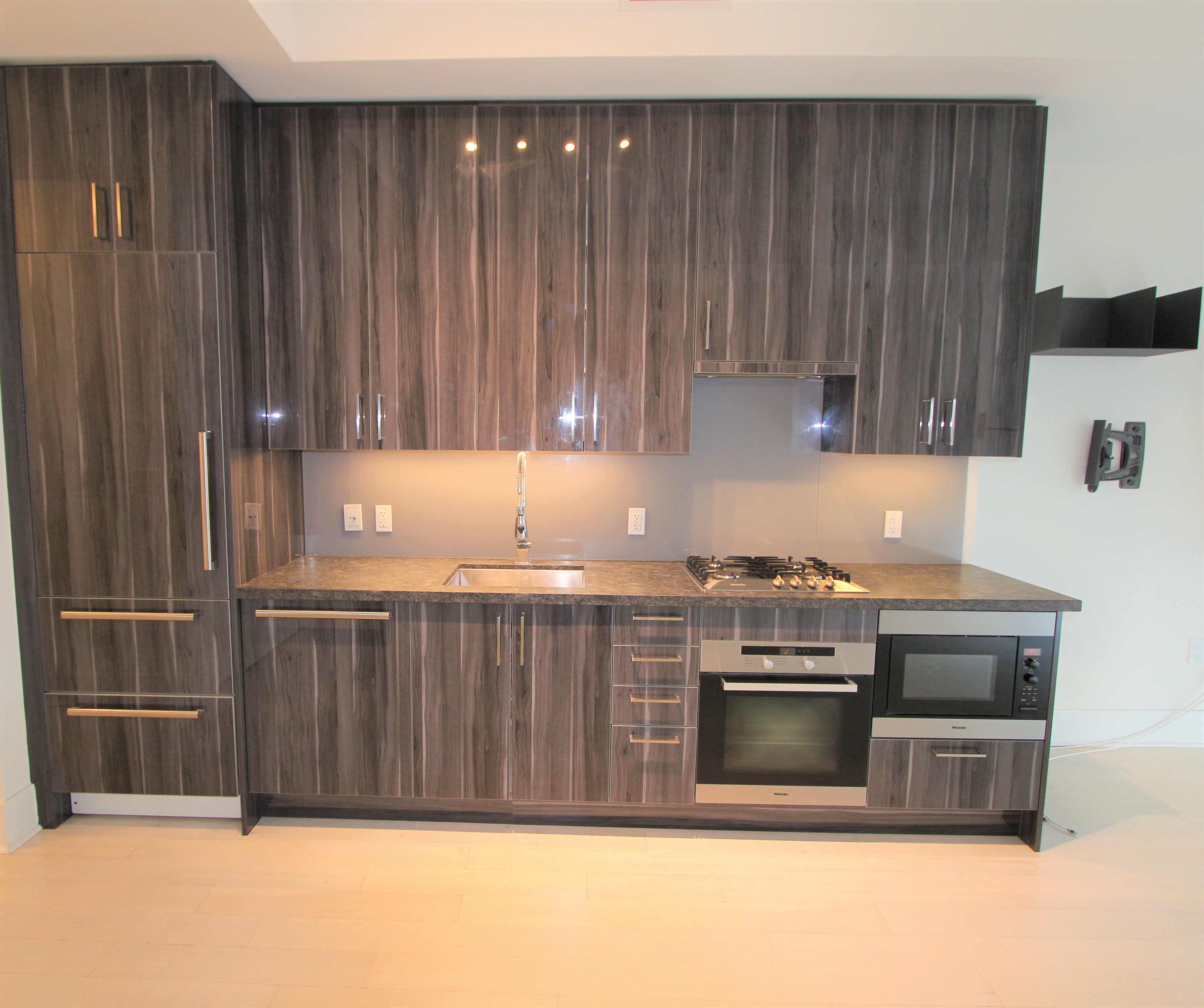 Kitchen counter detail with Miele appliances