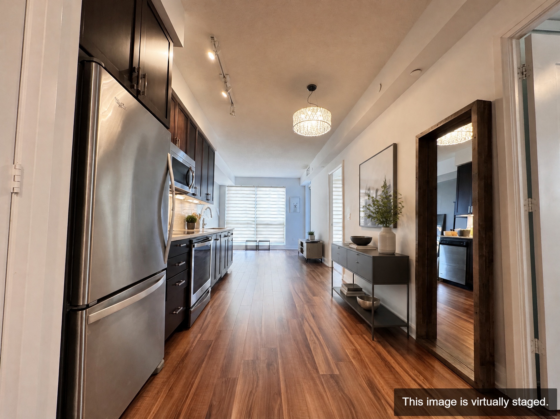 Virtually staged — second bedroom