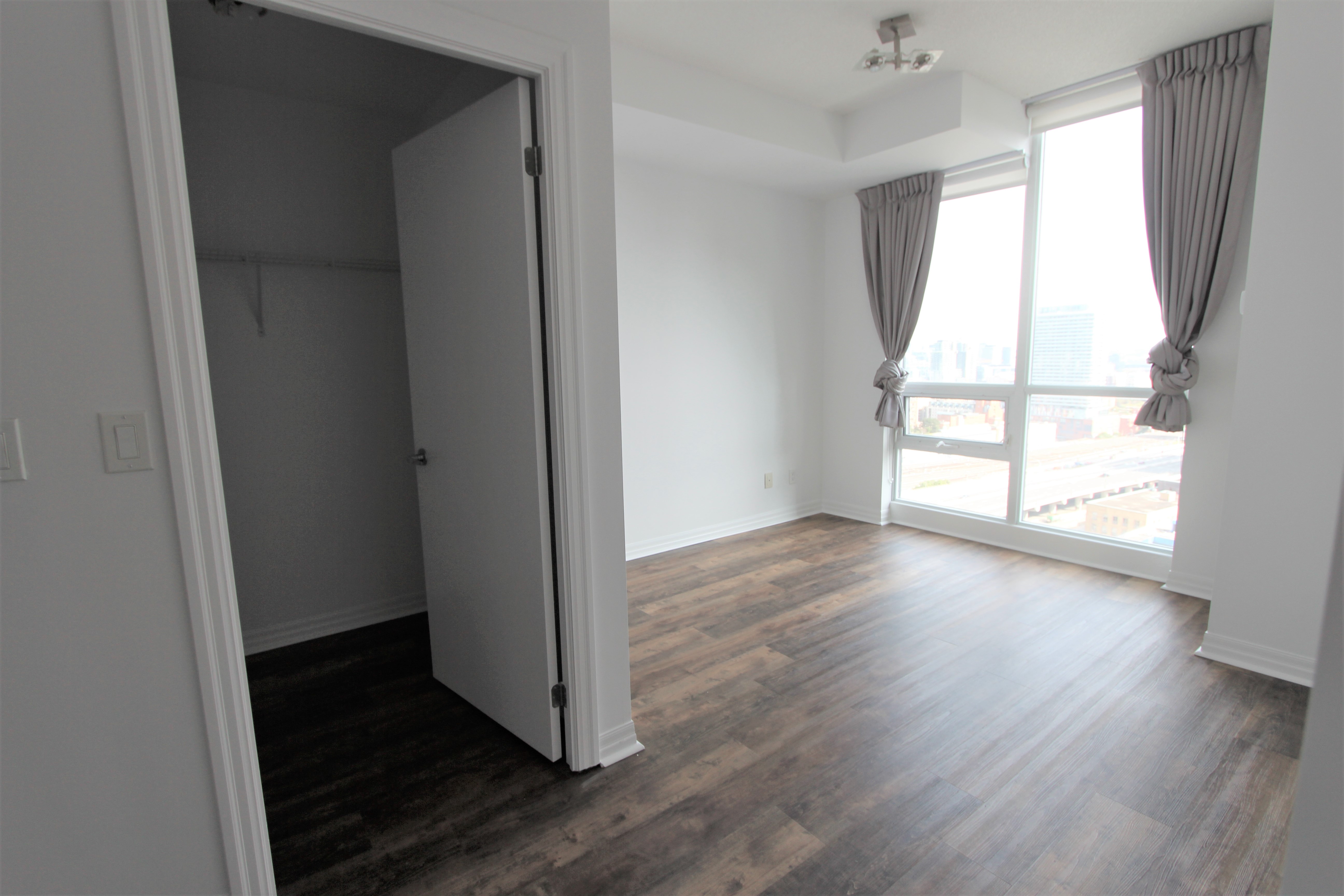 Open balcony with southeast lake and city views