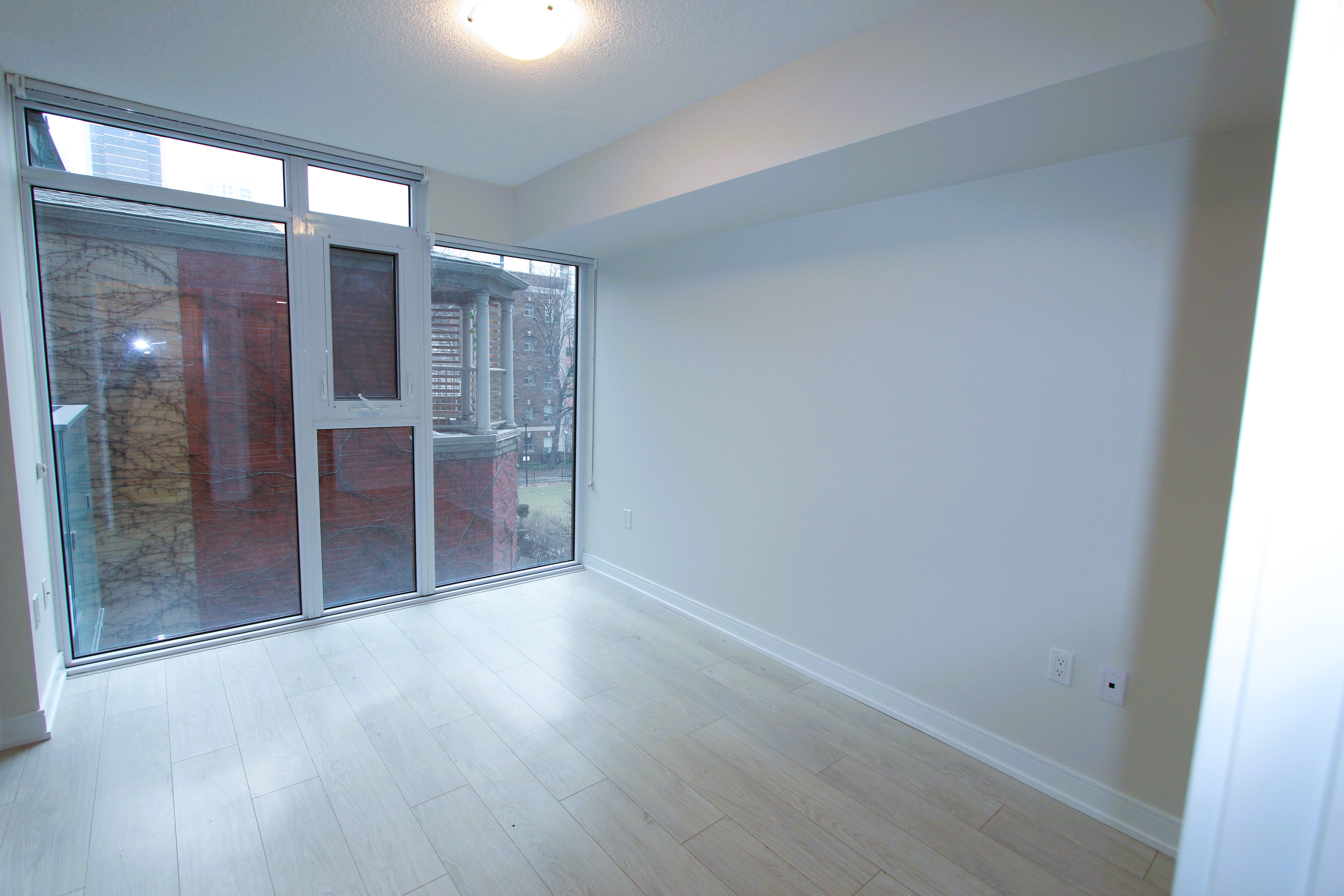 Open balcony with northeast city views