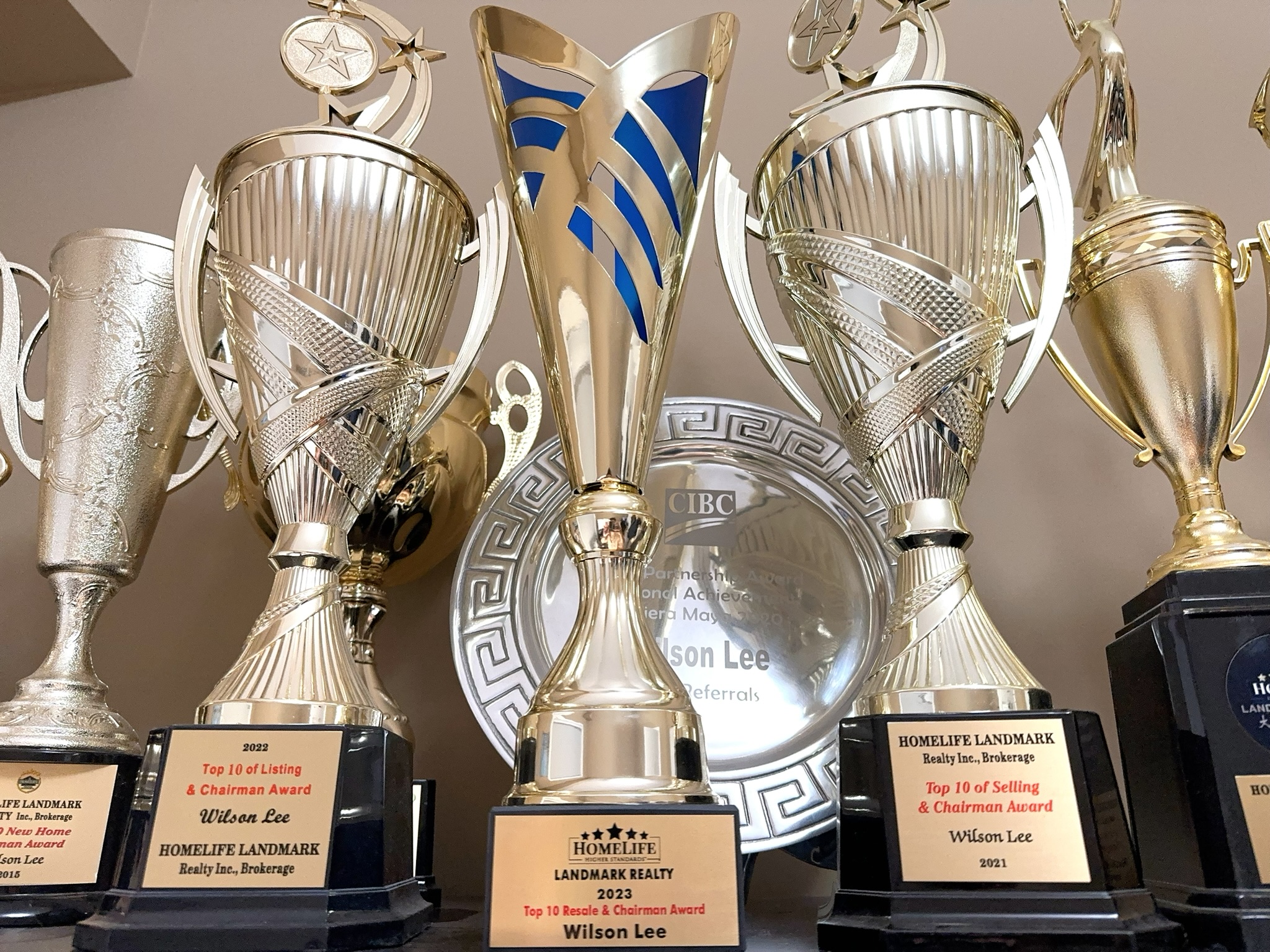 Wilson Lee Chairman Award trophies 2021 2022 2023